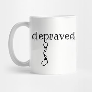 Depraved Handcuffs Hanging Light-Monotone Mug